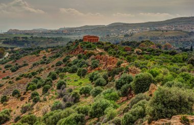 Concordia ünlü tapınak tapınak Vadisi Agrigento yakınlarında
