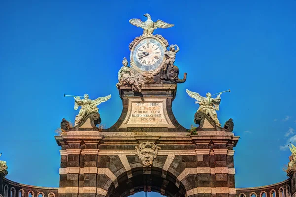 Arch Giuseppe Garibaldi, Catania, Sicilya — Stok fotoğraf