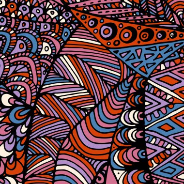 Zentangle süsleme. Arka plan için renkli doku.