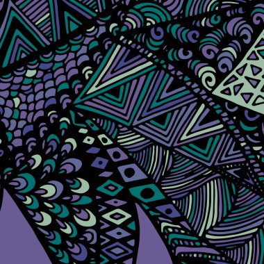 Zentangle süsleme. Arka plan için renkli doku.