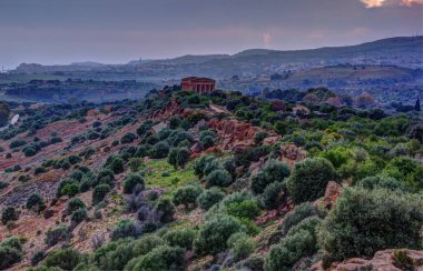 Concordia ünlü tapınak tapınak Vadisi Agrigento yakınlarında