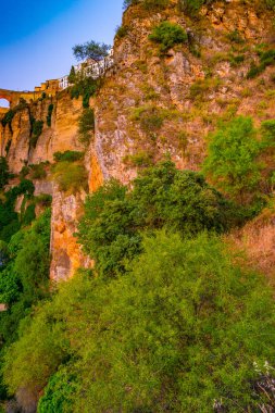 Puente Nuevo köprüden Tajo Gorge.