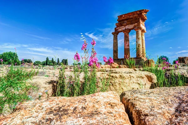 Agrigento op Sicilië. Tempel van Castor en Pollux — Stockfoto