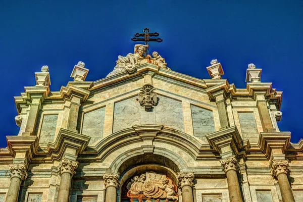Catedral de Santa Ágata em Catania, na Sicília, Itália — Fotografia de Stock