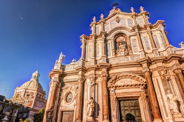 Catedral de Santa Ágata em Catania, na Sicília, Itália — Fotografia de Stock