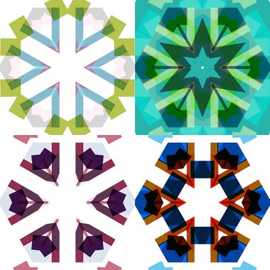 Düz etnik Dikişsiz desen.