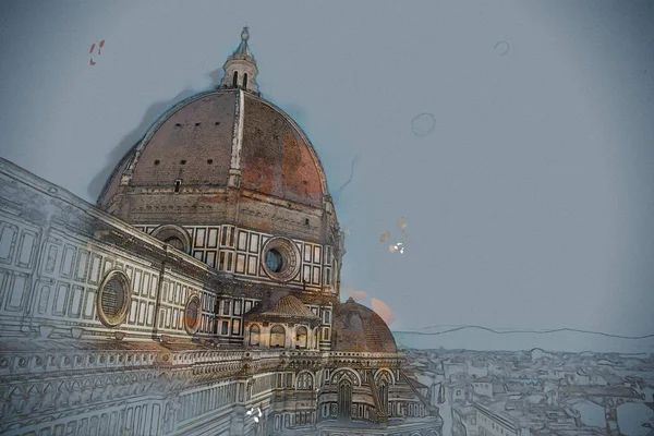 Basilica di santa maria del fiore, Florens, Italien — Stockfoto