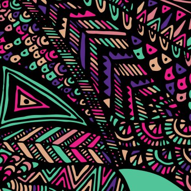 Zentangle süsleme. Arka plan için renkli doku.