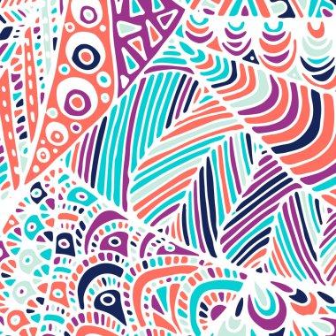 Zentangle süsleme. Arka plan için renkli doku.