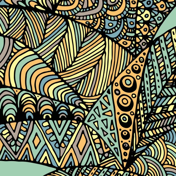 Ornement Zentangle. Texture colorée pour les fonds . — Image vectorielle