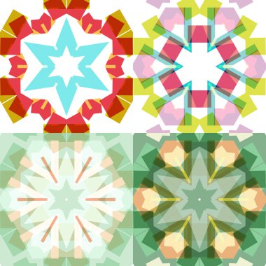 Düz etnik Dikişsiz desen.