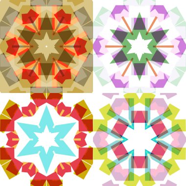 Düz etnik Dikişsiz desen.