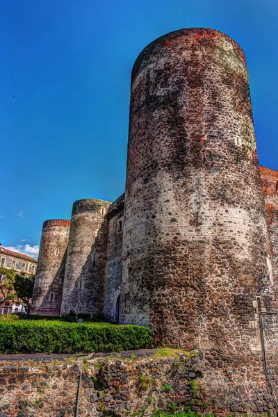 Panorama of the Castello Ursino — Stock Photo, Image