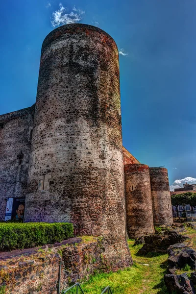 Panorama of the Castello Ursino — Stock Photo, Image