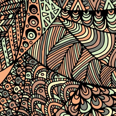 Zentangle süsleme. Arka plan için renkli doku.