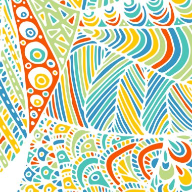 Zentangle süsleme. Arka plan için renkli doku.