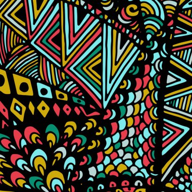 Zentangle süsleme. Arka plan için renkli doku.