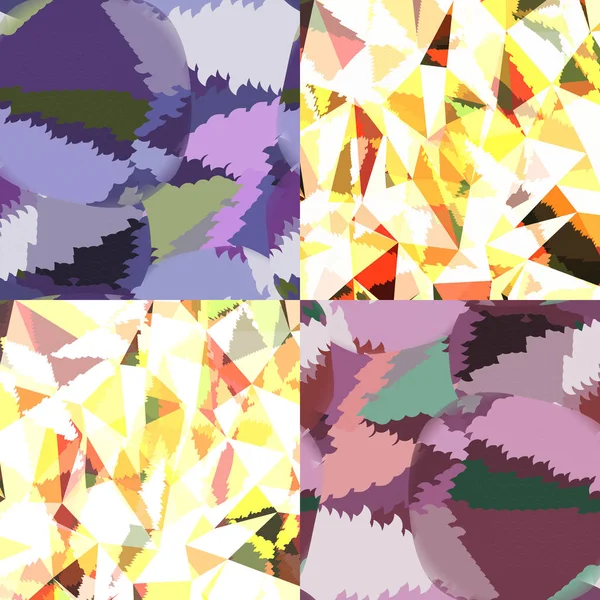 Fond abstrait avec des triangles et des formes géométriques colorées . — Image vectorielle