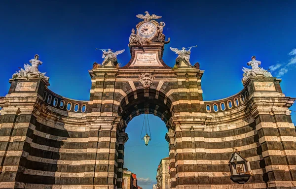 The arch Giuseppe Garibaldi, Catania, Sicily — Stock Photo, Image