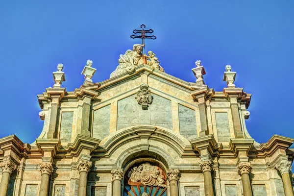 Catedral de Santa Ágata em Catania, na Sicília, Itália — Fotografia de Stock