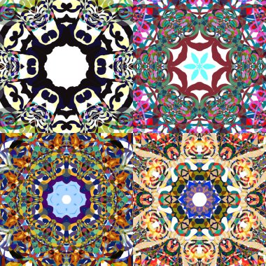 Muhteşem sorunsuz patchwork desenler.