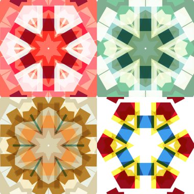 Düz etnik Dikişsiz desen.