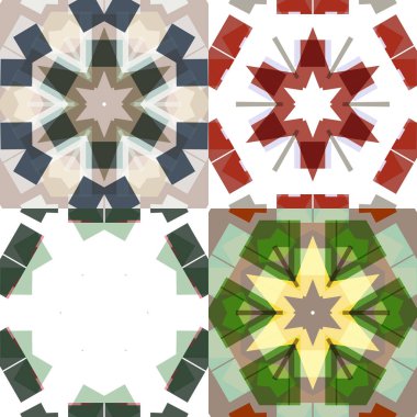 Düz etnik Dikişsiz desen.