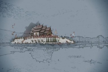 Kraliyet Flora Tapınağı Chiang Mai, Tayland