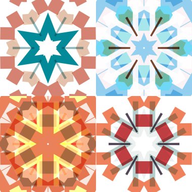 Düz etnik Dikişsiz desen.