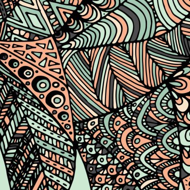 Zentangle süsleme. Arka plan için renkli doku.