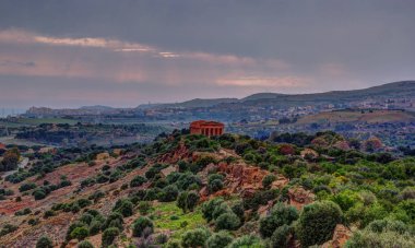 Concordia ünlü tapınak tapınak Vadisi Agrigento yakınlarında