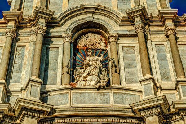 Cathedral of Santa Agatha in Catania in Sicily, Italy