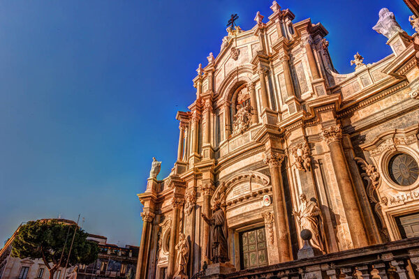 Cathedral of Santa Agatha in Catania in Sicily, Italy