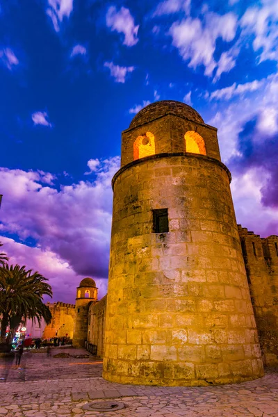 Night photo of Mosque in Sousse. — Stock Photo, Image