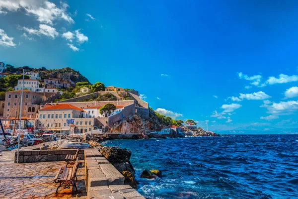 Hydra island en sommardag i Grekland. — Stockfoto