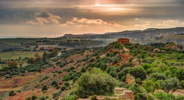 Concordia ünlü tapınak tapınak Vadisi Agrigento yakınlarında