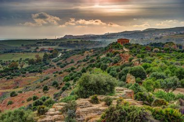Concordia ünlü tapınak tapınak Vadisi Agrigento yakınlarında