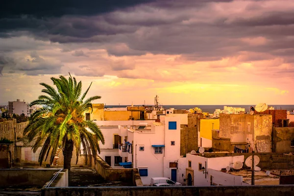 Strada a Medina in Sousse, Tunisia . — Foto Stock