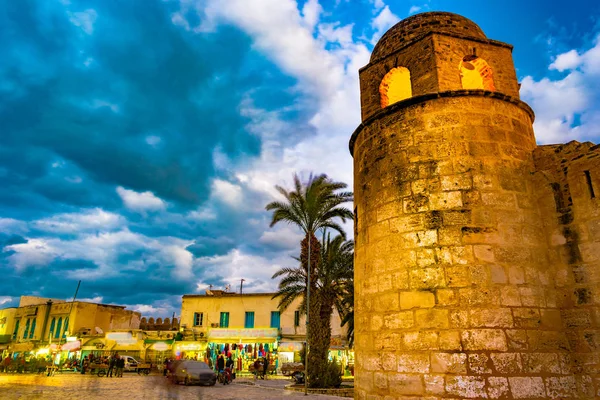 Foto di notte della Moschea di Sousse . — Foto Stock