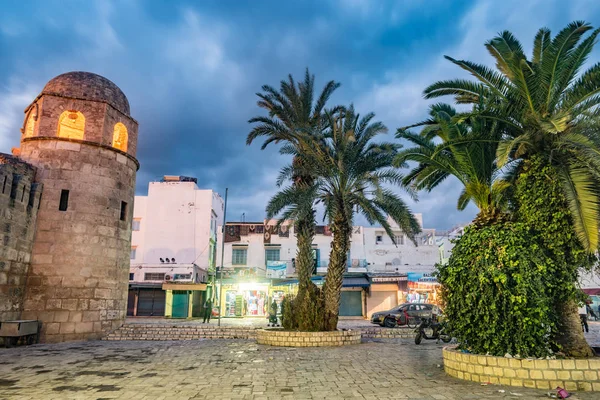 Night photo of Mosque in Sousse. — Stock Photo, Image