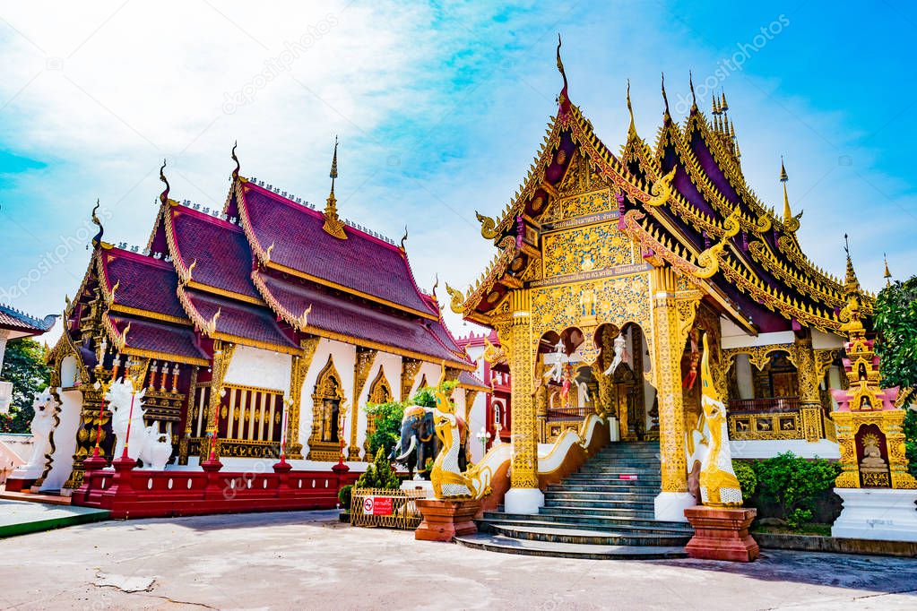 Buddhist temple Chiang Mai, Thailand