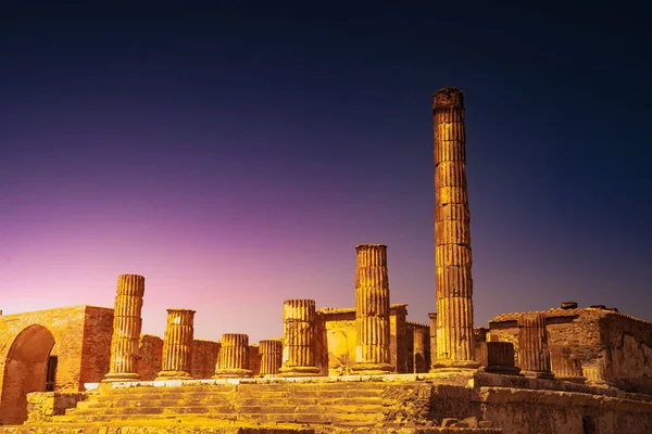 The famous antique site of Pompeii, near Naples. — Stock Photo, Image