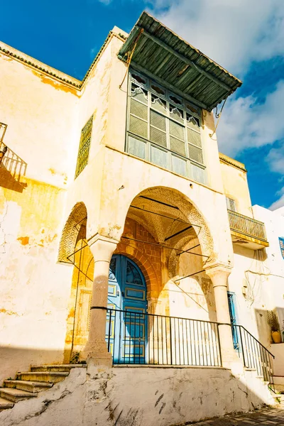 Sidi Bou Said, famouse village with traditional tunisian architecture. — Stock Photo, Image