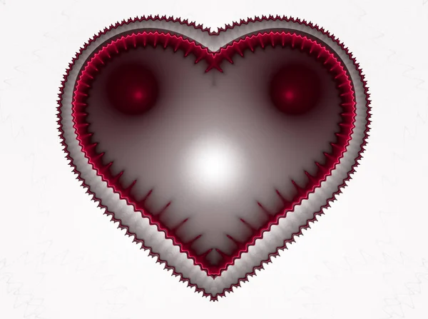 Bakgrund med röda hjärtan — Stockfoto