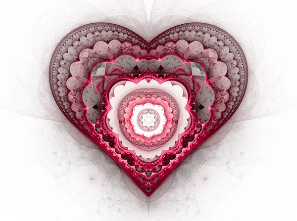 Background with red hearts — Stock Photo, Image