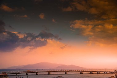 Vietnam. Nha Trang. Nehrin Kai görünümünü ve şehir