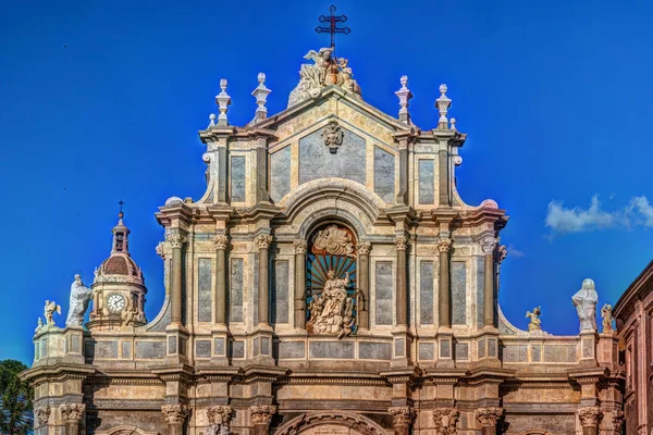 Catedral de Santa Ágata em Catania, na Sicília, Itália — Fotografia de Stock