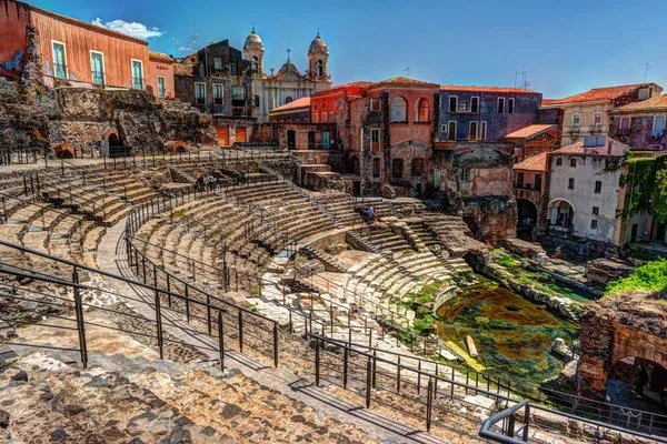 Ókori római színház, Catania — Stock Fotó