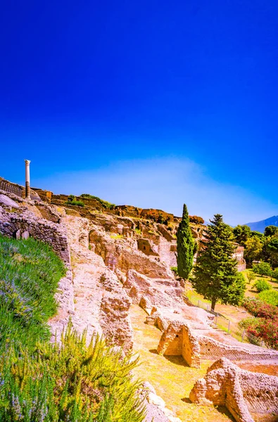 The famous antique site of Pompeii, near Naples. — Stock Photo, Image