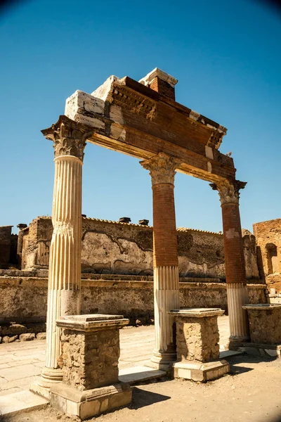 Знаменитое антикварное место Помпеи, недалеко от Феллеса . — стоковое фото